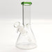 8" Color 4mm Beaker Glass Bong Glass Bong Super Supplys Inc Green