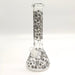 14" Glow in the dark 5mm Beaker Glass Bong Glass Bong Super Supplys Inc C