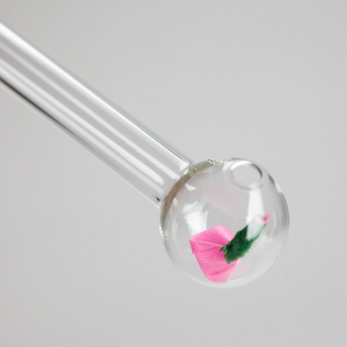 Clear Rose Oil Burner Pipe – Pack of 4 Oil Burner RMG WHOLESALE