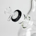 GB | 17" Tall Color Accented Beaker Bong – Slim Straight Tube with Downstem and Bowl Glass Bong RMG WHOLESALE