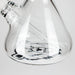 GB | 17" Tall Color Accented Beaker Bong – Slim Straight Tube with Downstem and Bowl Glass Bong RMG WHOLESALE