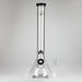 GB | 17" Tall Color Accented Beaker Bong – Slim Straight Tube with Downstem and Bowl Glass Bong RMG WHOLESALE