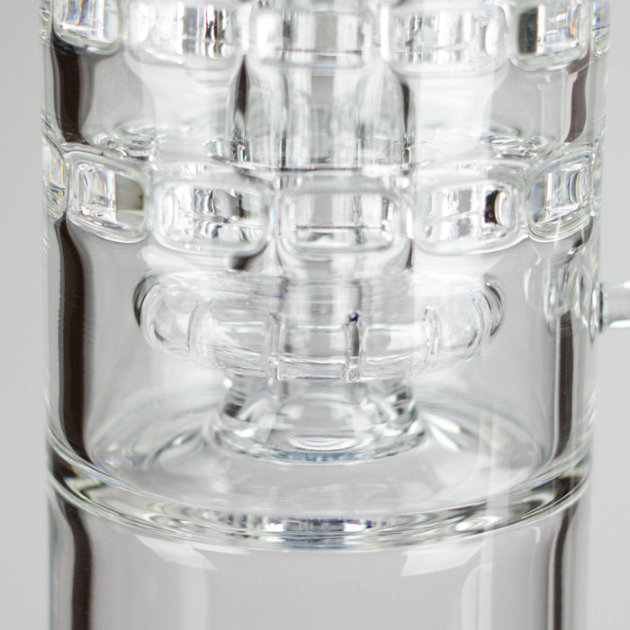 Armani Glass | 16" Double Percolator Bong – Premium Dual-Chamber Water Pipe Glass Bong RMG WHOLESALE
