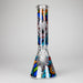 13.5" PsyClown Glass Bong – 7mm Thick Glass, Bold Psychedelic Clown Design Glass Bong DY Glass Design A