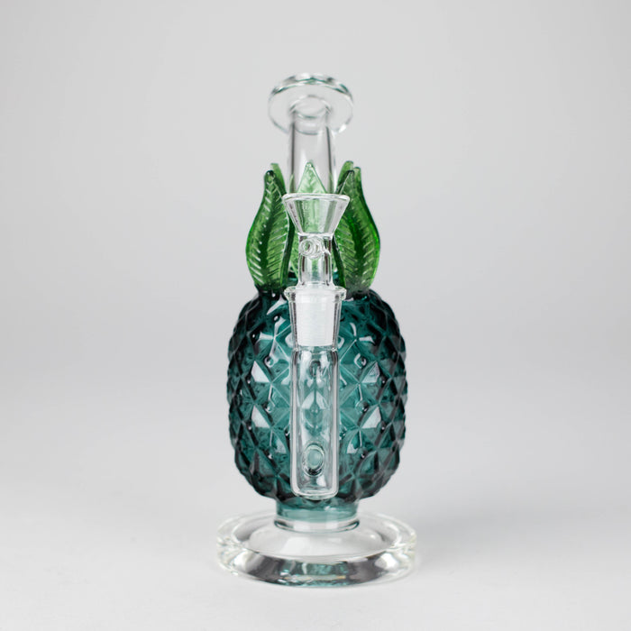 7.5" PinePop Glass Bong – Pineapple Shaped, 5mm Thick Glass Glass Bong DY Glass