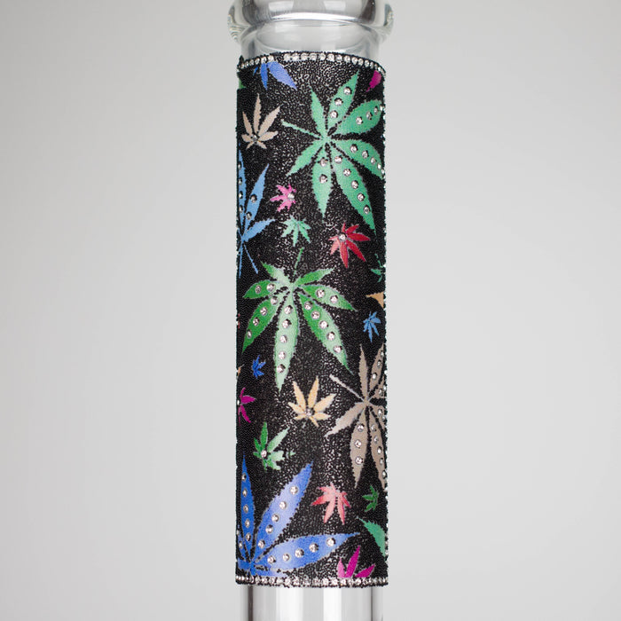 14" Stone works Beaker Base Glass Bling Bong Glass Bong Canadian Distributor