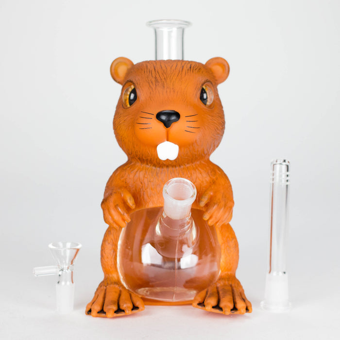 9'' Vinyl Beaver Buddy Water Pipe Resin · Silicone · Plastic Bong JJ Distribution
