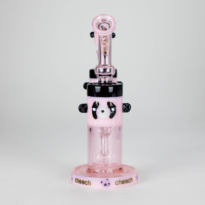 Cheech | 10" Panda Bong with Ash Catcher - CHE-232 Glass Bong Smoking Cat Distribution