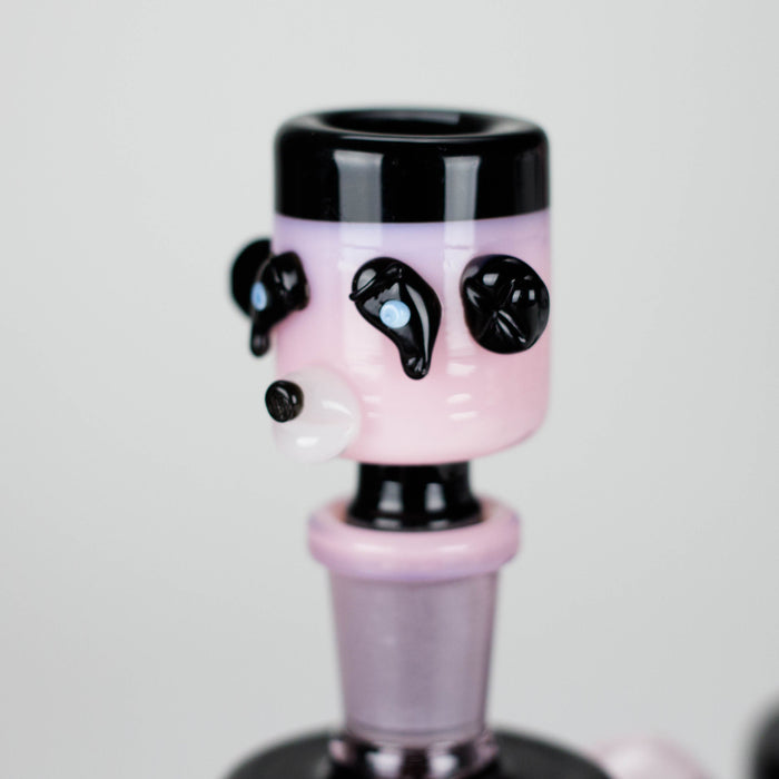 Cheech | 10" Panda Bong with Ash Catcher - CHE-232 Glass Bong Smoking Cat Distribution