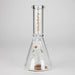 Karma | 9" Skinny Beaker Glass Bong Glass Bong Maq Distributors Woodgrain