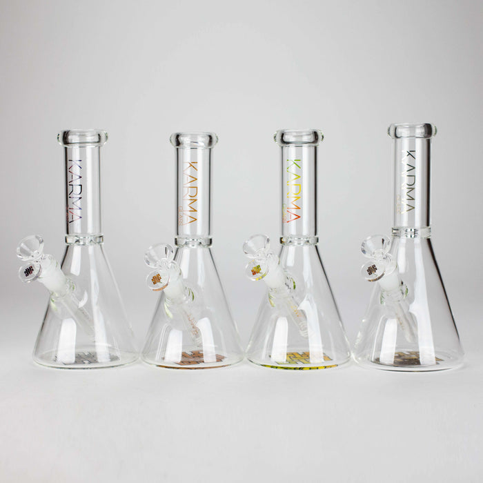 Karma | 9" Skinny Beaker Glass Bong Glass Bong Maq Distributors