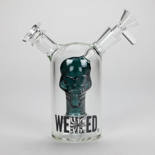 WENEED | 5" NoirSkull Glass bong Glass Bong WENEED® Lake Green