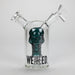 WENEED | 5" NoirSkull Glass bong Glass Bong WENEED® Lake Green