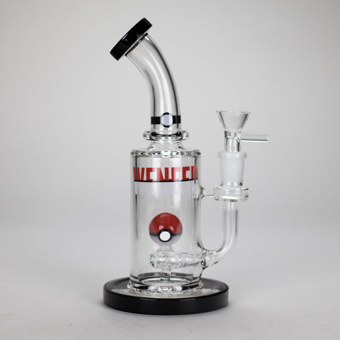 WENEED | 8" Pocket Puff Glass Bong Glass Bong WENEED® Red