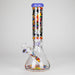 Cheech | 13″ Cat Decal Beaker Bong – CA-034 Glass Bong Smoking Cat Distribution
