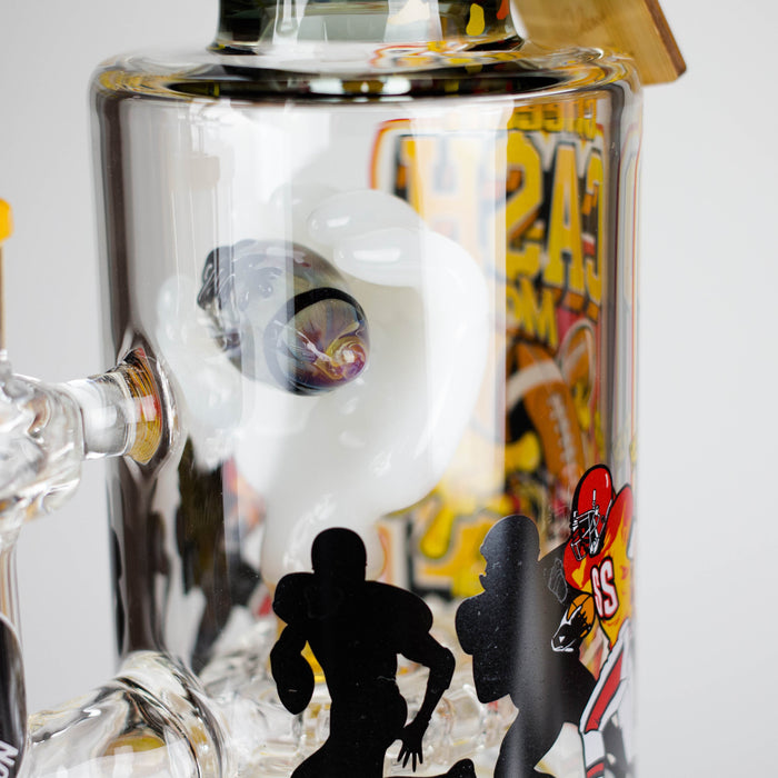 Cheech | 12″ Football Sunday Bong – CHE‑362 Glass Bong Smoking Cat Distribution
