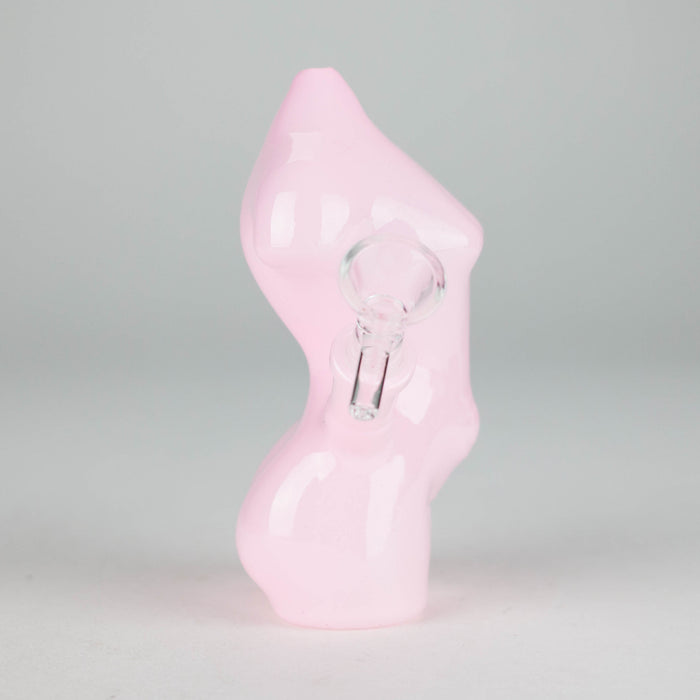 5.5" Curvy Glass Bong Glass Bong JJ Distribution