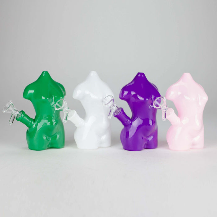 5.5" Curvy Glass Bong Glass Bong JJ Distribution