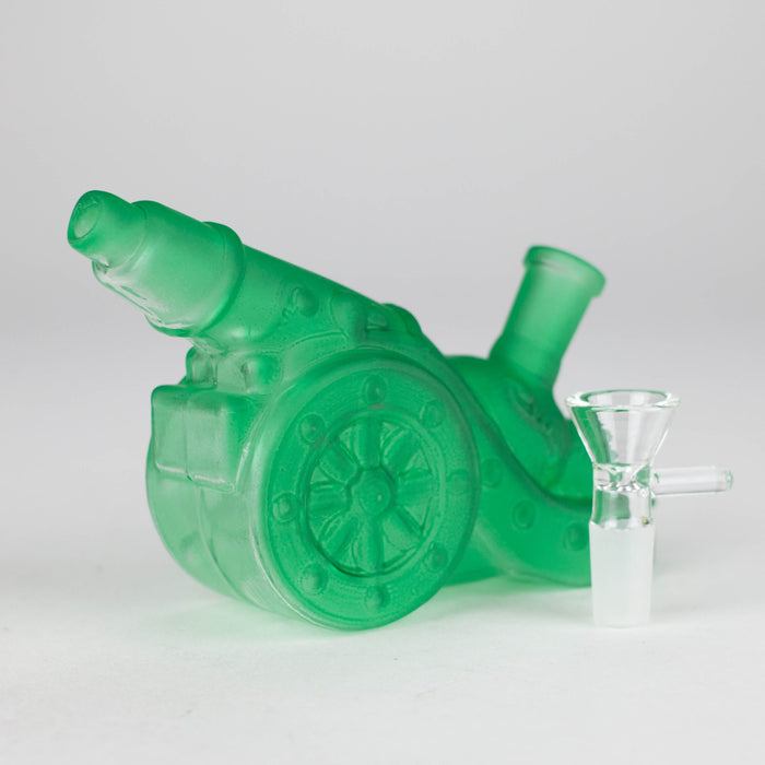 8.5" Neon Cannon Glass Bong Glass Bong JJ Distribution