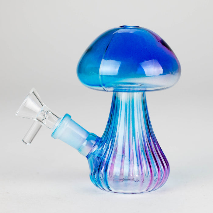 4.5" Shroom Bloom Glass Bong Glass Bong JJ Distribution Blue