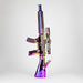 23.5" Chrome Rifle Glass Bong Glass Bong JJ Distribution Purple