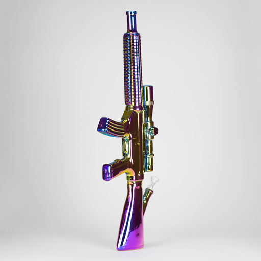 23.5" Chrome Rifle Glass Bong Glass Bong JJ Distribution