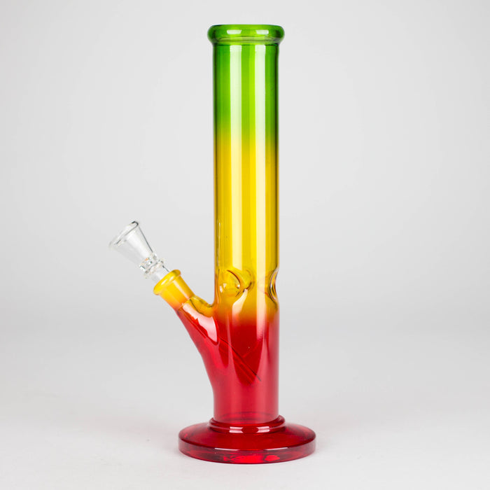 10" Rasta Straight Tube Water Pipe with Ice Catcher Glass Bong RMG WHOLESALE