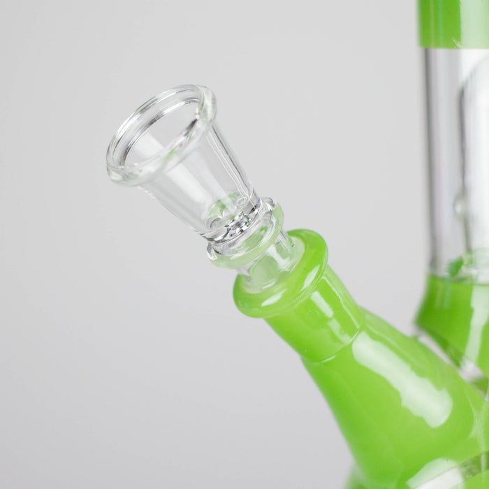 12" Zic-Zac Glass Water Pipe with Dome Percolator | Assorted Colors Glass Bong RMG WHOLESALE