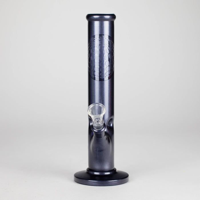 10" Straight Tube Water Pipe with Ball Pattern | Durable Glass – Assorted Colors Glass Bong RMG WHOLESALE
