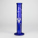 10" Straight Tube Water Pipe with Star Pattern | Durable Glass – Assorted Colors Glass Bong RMG WHOLESALE