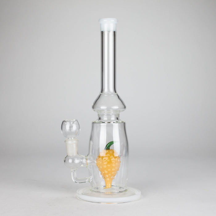 13" Glass Water Pipe with Pineapple Diffuser -Assorted Colors Glass Bong RMG WHOLESALE