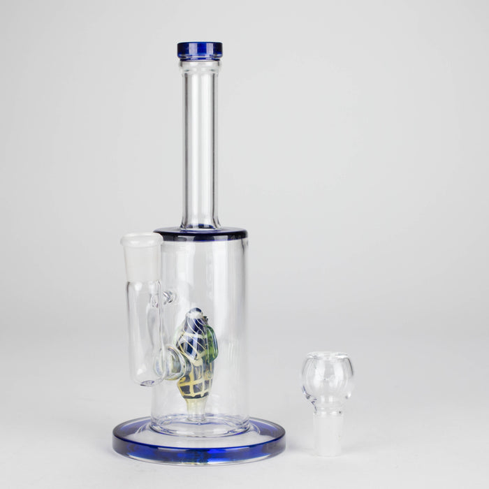 10" Glass Water Pipe with Fish Water Diffuser – Assorted Colors Glass Bong RMG WHOLESALE