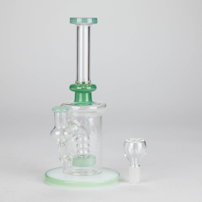 8" Glass Water Pipe with Showerhead Diffuser – Assorted Colors Glass Bong RMG WHOLESALE