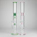 18" Straight Glass Water Pipe with Dual Percolator – Assorted Colors Glass Bong RMG WHOLESALE