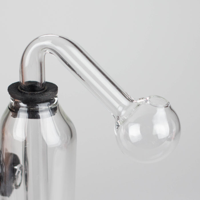 3.5" Bottle Oil Burner Pipe – Pack of 2 | Compact & Durable Glass Oil Burner RMG WHOLESALE