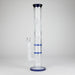 16.5" Straight Frosted Glass Bong with Dual Honeycomb Diffuser – Stemless Design Glass Bong RMG WHOLESALE