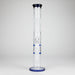 16.5" Straight Frosted Glass Bong with Dual Honeycomb Diffuser – Stemless Design Glass Bong RMG WHOLESALE