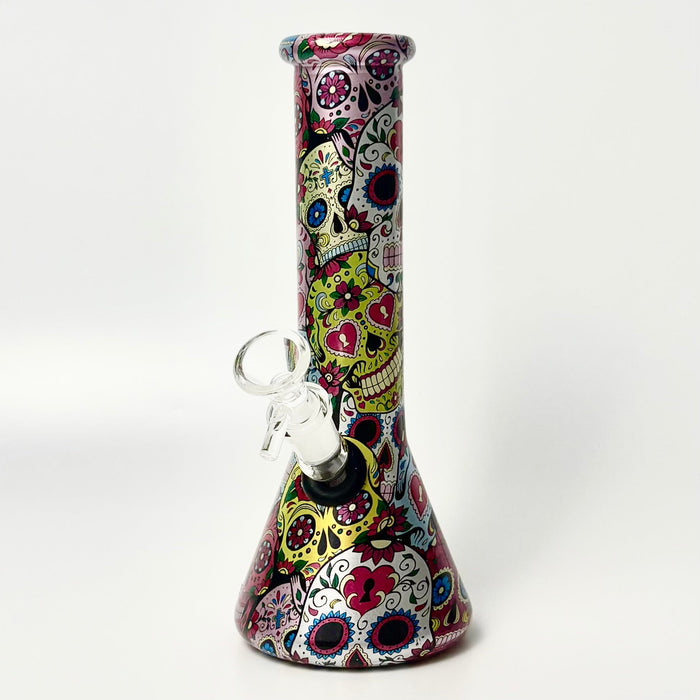 8.5" 5mm Hydrographic Glass Beaker Bong-2 Glass Bong Super Supplys Inc