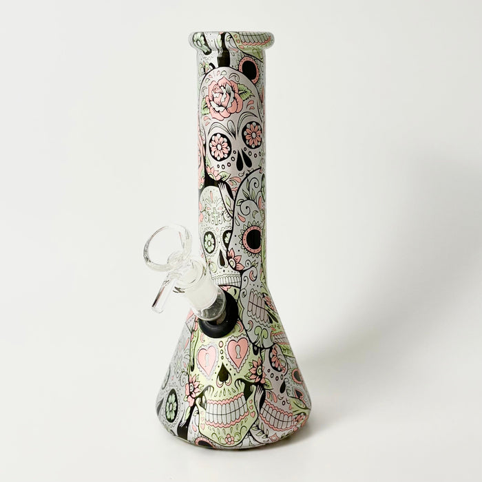 8.5" 5mm Hydrographic Glass Beaker Bong-1 Glass Bong Super Supplys Inc