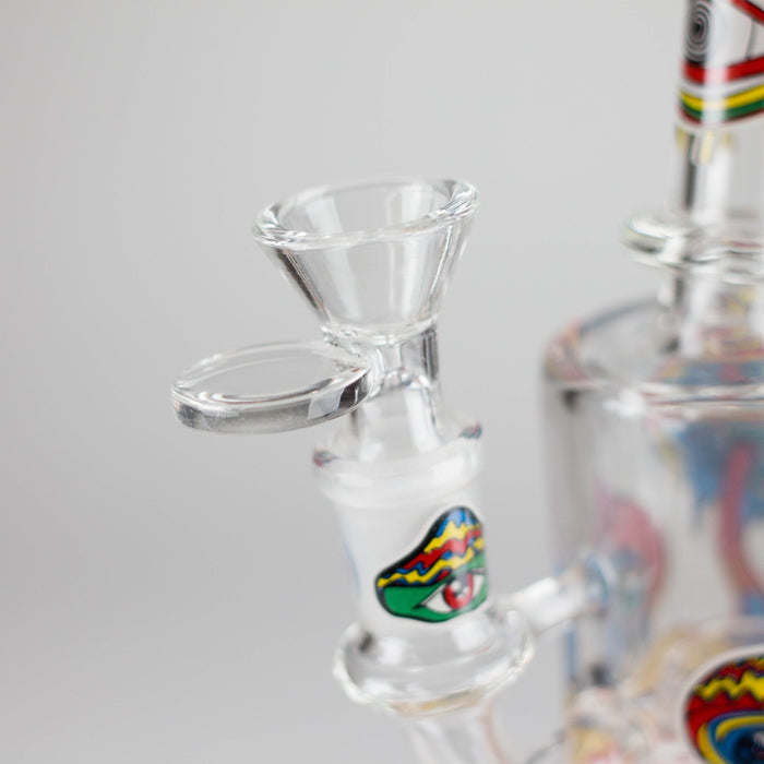 7" Magic Mushroom Glass Bong with Perc – Glow-in-the-Dark Glass Bong 777 Smoke