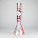 14" 7mm Glass Beaker Bong with Kitty Design and Ice Catcher Glass Bong 777 Smoke Design1