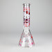 10" 5mm Glass Beaker Bong With Kitty Design Glass Bong 777 Smoke Design1