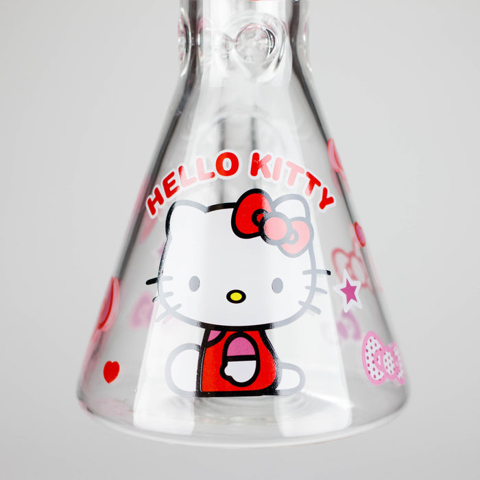 10" 5mm Glass Beaker Bong With Kitty Design Glass Bong 777 Smoke