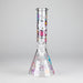 10" 5mm Glass Beaker Bong With Kitty Design Glass Bong 777 Smoke Design3