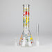 10" 5mm Glass Beaker Bong with Cartoon Design Glass Bong 777 Smoke