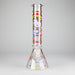 14" 7mm Glass Beaker Bong with Kitty Design and Ice Catcher Glass Bong 777 Smoke Design2