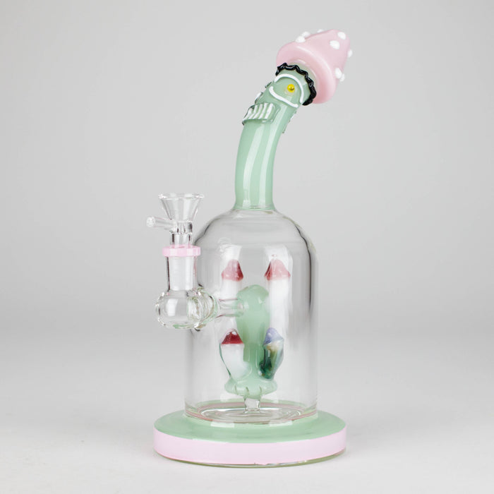 9.5" MadCaps Glass Bong Glass Bong DY Glass Pink