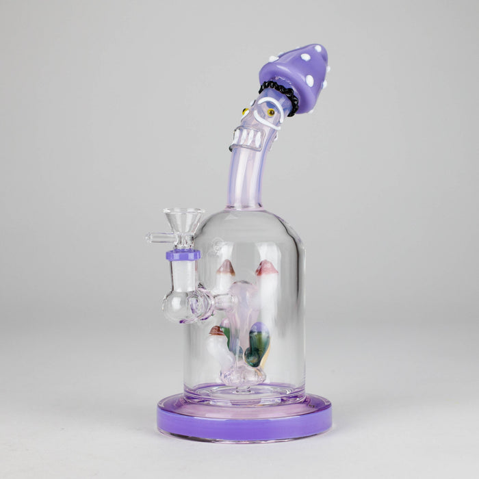 9.5" MadCaps Glass Bong Glass Bong DY Glass Purple