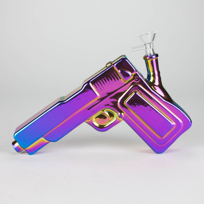 8.5" Loud Pistol Glass Bong Glass Bong JJ Distribution Purple