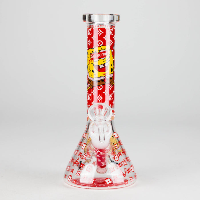 7.5" Glow-in-the-Dark Cartoon Beaker Bong – [PIP879] Glass Bong NIBO Distribution Design D